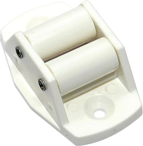 MICEL - 91766 - Guía para Cinta de Persianas, Pasacintas con Rodillos, en Polipropileno, acabado Blanco, 62 x 40 x 20 mm (Paquete de 5)