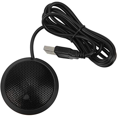 PYUDKLSMN Microfono da tavolo BM200, microfono USB per conferenze omnidirezionale, acquisizione audio nitido con disattivazione audio, design sottile per riunioni di lavoro, comunicazione