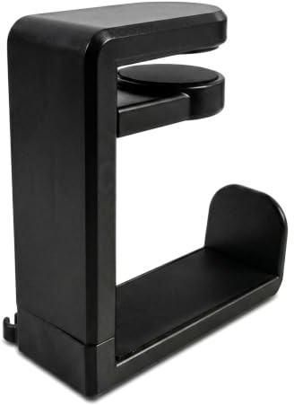 Shengxi Soporte para Auriculares, Soporte Auriculares Ajustable Clip de Mesa con Clip de Cable,Abrazadera Gancho para Auriculares Debajo Escritorio con Rotación 360 para Todos los Objetos Colgables