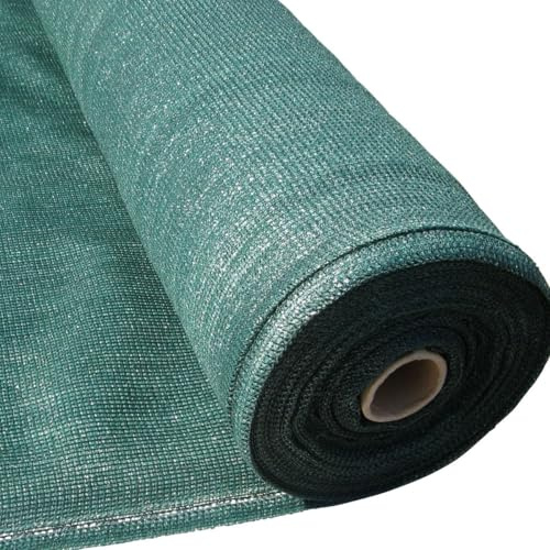 Masgard® Schattiergewebe 150 g/m² Verschiedene Abmessungen (Schattierwert ca. 90%) Sonnenschutz Sichtschutz Windschutz Zaunblende (1,00 m x 25,00 m = 25 m² (Rolle))