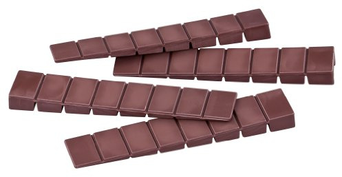 haggiy Möbelkeile Unterlegkeile Kunststoff - 100x20x1-8mm (10 STK.) | 7 Soll-Bruchstellen, Unterlegkeile