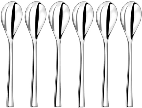COUZON - Cuillère à café - Lot de 6 - Steel - Acier inoxydable 18/10, Finition Miroir, Epaisseur Forgée, Longueur 150 mm - Inox