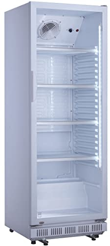 METRO Professional Getränkekühlschrank GSC2360, 62 x 63.6 x 175.3 cm, 347 L, LED-Beleuchtung, 4 verstellbaren Einlegeböden, Weiß