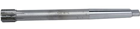 Wolframstahl-Reibahlen-Schnellbohren-Kegelschaft-Reibahlen-Klingendurchmesser 22mm für Gusseisen-Druckstahl 6 Klingen