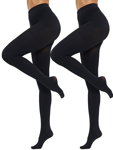CozyWow Damen Strumpfhose 80D Elastisch blickdichte Hoch Taille über 30 Farben