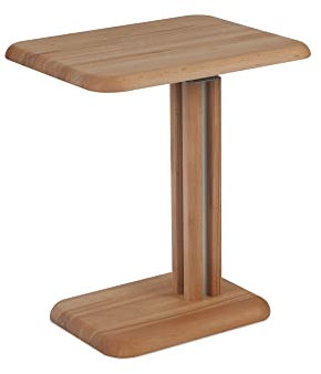 Beistelltisch Carolan höhenverstellbar 55 x 40 x 58-86 Wohnzimmertisch Massivholz Kernbuche 16123