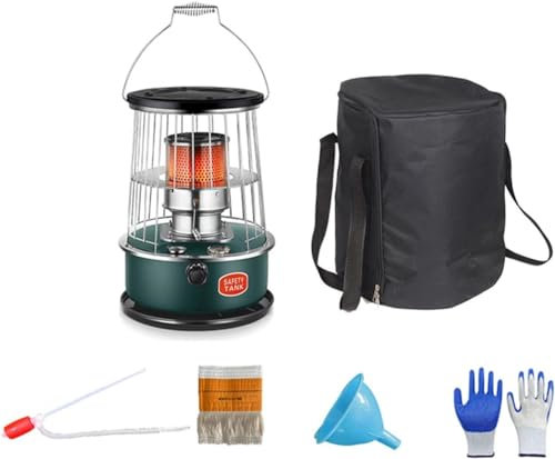 RUTAVM Space Heaters Kerosene Heater Kerosene Stove Burner Non Electric Emergency Space Heaters,Camping Cooking Stove Heater With Storage Bag Replacement (Color : Dark Green)