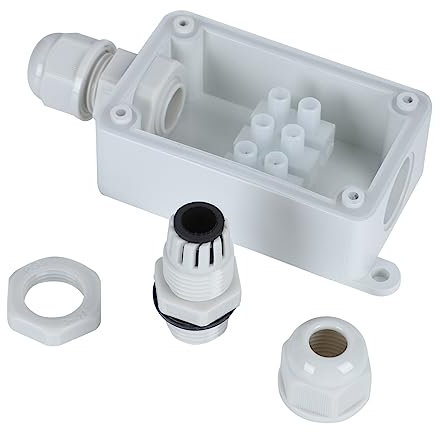 UPKOCH Boîte De Jonction Étanche Alimentation Extérieure Anti-projection D'eau En Plastique Abs Haute Résistance Pour Usage Domestique Et Jardin