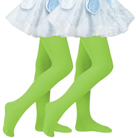 Century Star Collant da balletto per bambine – 2 paia di collant da danza elastici per neonati e bambini, antiscivolo, perfetti per balletto, danza e sport, 1-3 Jahre