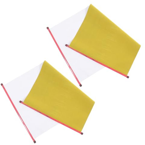 TEHAUX 2stücke Handschriftrollen Aus Reispapier Für Kalligraphie-übung Mit Stoffverzierung An Enden Leicht Und Tragbar Für Anfänger Und Fortgeschrittene