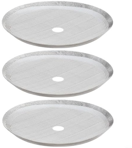 Lot de 3 filtres en maille en acier inoxydable pour cafetière à piston de rechange réutilisables (pour 800 ml)