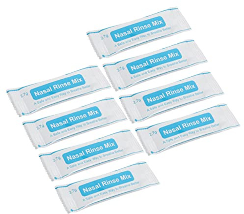 Vaguelly Nasenspülsalzbeutel für Nasenspülung mit Individueller Verpackung als Nasenreiniger und Nasenspülmischung für Nasendusche 40 Stück für Erwachsene und Outdoor Einsatz