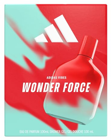 adidas, Cofanetto Regalo Vibes Wonder Force, Eau de Parfum 100ml e Docciaschiuma 100ml