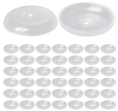 Sosoport Kerzentropfschutz 100 StüCk Transparent 2.70 X 2.70 X 2.00 cm | Kerzentropfschutz, Transparentes Kunststoff, 100 StüCk, FüR Gottesdienste