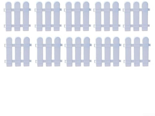 Atractiva valla de jardín de plástico para bordes de parterres y decoración de caminos (A)