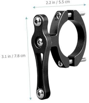 OSOLADY Bike Bottle Cage Adapter with Double Screws for Handlebar and Seat Post Adjustable Lightweight Bottle Holder Compatible with Bikes for Mountain and Road Cycling