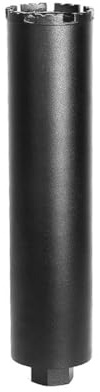 FUANA Punta per carotaggio per calcestruzzo M22, 370 mm, per foratura a secco e a umido, in lega con grana smerigliata, compatibile con macchine manuali o a nucleo fisso, colore nero, 76 mm