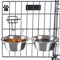 Petmaker Lot de 2 gamelles en Acier Inoxydable pour Chien à Suspendre à la Cage, Niche et Grillage, pour Nourriture et Eau, 590 ML chacune, passent au Lave-Vaisselle