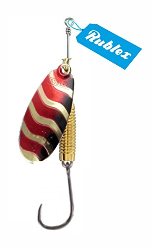 RUBLEX - 5 Cucharillas de Pesca VELTIC-3 ORN 5,00 GMS. Anz. Simple sin Muerte