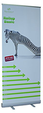 PrintGreen! Rollup Banner Display 70 x 200 cm inkl. Grafik in 2400 dpi