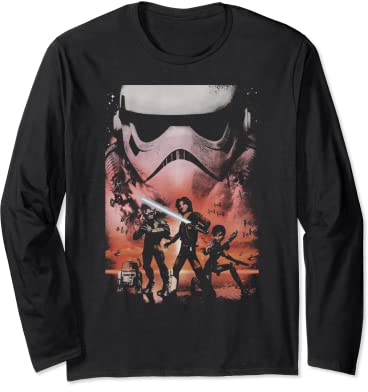 Star Wars Rebels Ghost Crew Ezra Sabine Zeb Chopper Long Sleeve T-Shirt