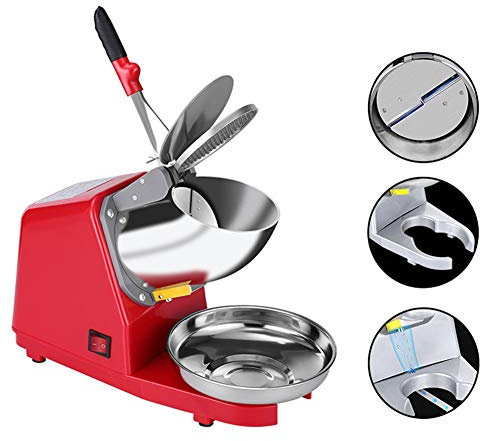 ice Crusher Ice Shaver Machine Electric Snow Cone Maker,Commercial Industrial Quality Ice Crusher 187lbs / hr