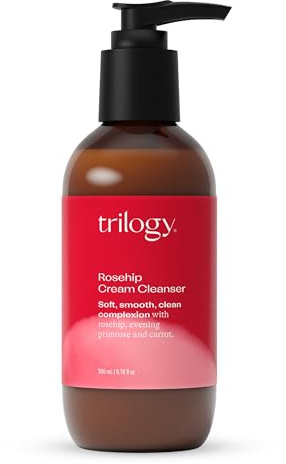 Trilogy Cream Cleanser - Crème nettoyante douce pour peaux sèches et sensibles - Nettoyage naturel du visage - Hydratant et rafraîchissant - Ingrédients 100 % naturels - Végétalien