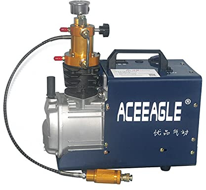 Compresor De Alta Presión 300 Bar 4500 Psi Pcp Airgun Scuba Bomba De Aire 2800r/mi, Válvula Protegida Contra Explosiones De Presión, Motor De Alambre De Cobre, Núcleo Interior De Metal