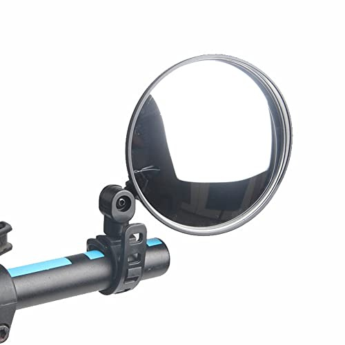 iSpchen Lenkerenden Fahrradspiegel 360°drehbarer Fahrrad Rückspiegel Runde 10CM Lenkerspiegel Weitwinkel konvexer Rückspiegel für Mountain Road Bike Radfahren Lenker Spiegel
