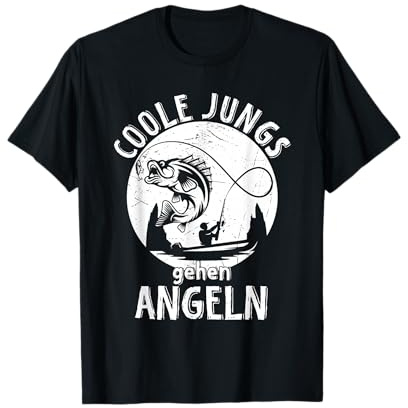 Coole Jungs gehen Angeln - Angler Fischer Kinder Jungen T-Shirt