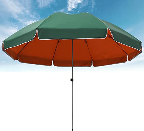 JJ Home Parasol de Plage Portable, Parasol de Jardin extérieur pour Plage/Piscine/terrasse, Tissu résistant à la décoloration, Facile à Ouvrir et à Fermer (Size : 2.2m/7.2ft)