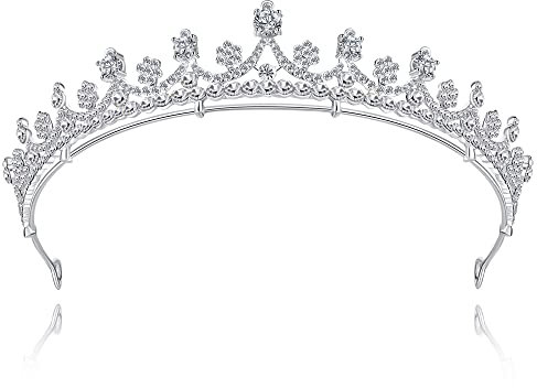 Lovelyshop Shinny Zirkone Zarte königliche Braut Legierung Tiara für Hochzeit Party Quinceanera