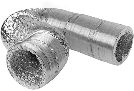 GrowPRO Luftschlauch Aluflexrohr, 10 Meter, ø 100 mm / 102 mm - Abluftschlauch für Growboxen, Klimageräte und Abluft-Installationen