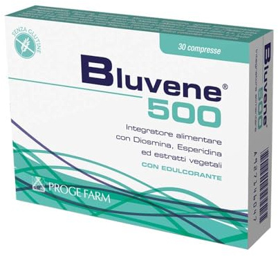 PROGE FARM Bluvene - Integratore Alimentare con Diosmina ed Esperidina - 30 Compresse da 500 mg