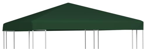 Higsose Pavillon 3x3 m Grün Pavillonabdeckung Pavillondach Wasserdicht Stabil Winterfest UV-Schutz Polyester 310 g/m²