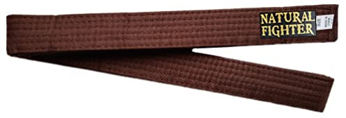 mmasport Cintura Karate Judo Aikido Taekwondo Belt per Arti Marziali in Cotone Basic (Marrone, 240.00)