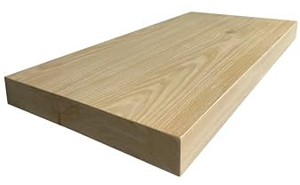 Sobre Encimera de Madera Maciza de Castaño Lavabo (Grueso 4cm, 60cm x 45cm)