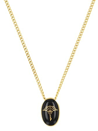 JOOP! Kette mit Anhänger Edelstahl Damen Halsschmuck, 50+5 cm, Gold, Kommt in Schmuck Geschenk Box, 2036812