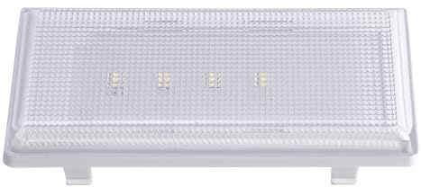 KUAFU W10550215 W11104452 Refrigerator LED Light Module Assembly Compatible with Whirlpool Refrigerator W10497505 AP6230899 PS12070918 Replacement LED Lamp Clear Lens