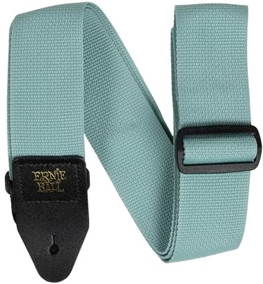 Ernie Ball Polypro Gitarrengurt/Bassgurt, Grün (Tidal Green, P05375)