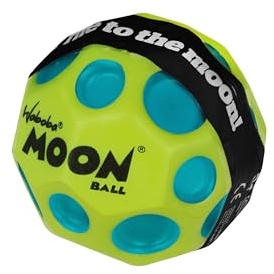 Sunflex x Waboba Moonball Martian Grün - Spingball mit hoher Sprungkraft - Gummiball mit hoher Qualität - Durchmesser 6,5 cm