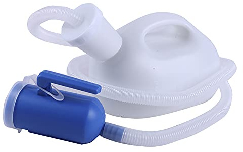 Tragbarer Nachtpinkler WC, Home With Comfort Urinale for Männer Verbesserte dicke Urinflaschen for Männer(White)