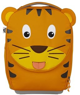 Affenzahn Kinderkoffer Tiger - Gelb | Fürs Handgepäck geeignet, Kindertrolley zum Reisen mit 18 L Volumen und Kinderkoffer mit Rollen für unterwegs