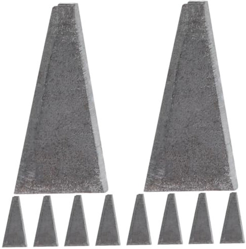 iplusmile 10pcs Small Carbon Steel Axe Fixing Wedges Hammer Handle Installation Tool Sturdy Outdoor Wooden Axe Handle Accessory