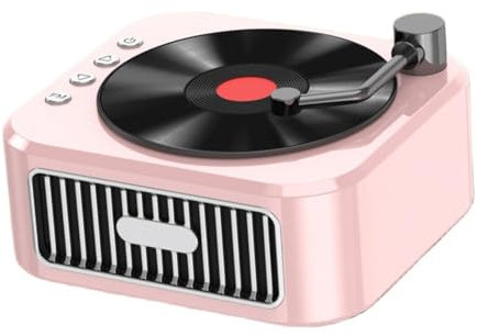 AsrMyjcx Portable Speaker Radio Elegant 800 Music Listening Device Player for Outdoor Camping Table Home Party, Rosa