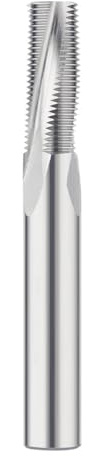 1pcs 3T Aluminum Metric High Hardness Three Teeth Alloy Tungsten Steel CNC Machining Center Thread Milling Cutter(3T-M12xP1.0-ZK01)