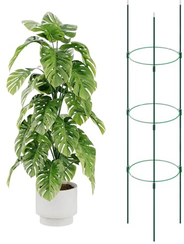 Bamworld växtstöd hög trädgårdsspaljé tomatbur för klätterväxter (120 cm/47,2 tum)