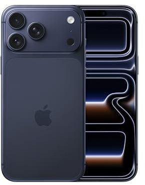 Apple iPhone 17 Pro Max 1 To : Écran 6,9 pouces avec ProMotion, Puce A19 Pro, Autonomie record sur iPhone, Système caméra Pro Fusion, Caméra avant Center Stage ; Bleu intense