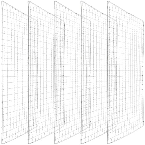 DIYEAH Tapis de Barbecue en Maille Lot de 5 20x30 Cm pour Grillades Extérieures Cuisson au Four Résistant la Chaleur Non Adhérent Facile à Nettoyer
