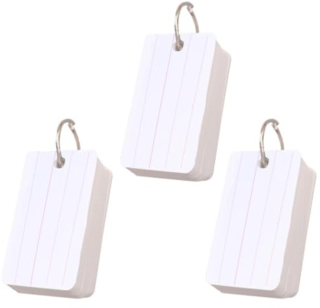 TOPBATHY 3 pièces Carnet de Vocabulaire Portable Petit Bloc-note Double Face à Lignes pour Apprendre et Écrire Cahier Pratique pour Étudiants et Bureau